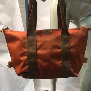 Bric’s Orange Nylon Travel Bag